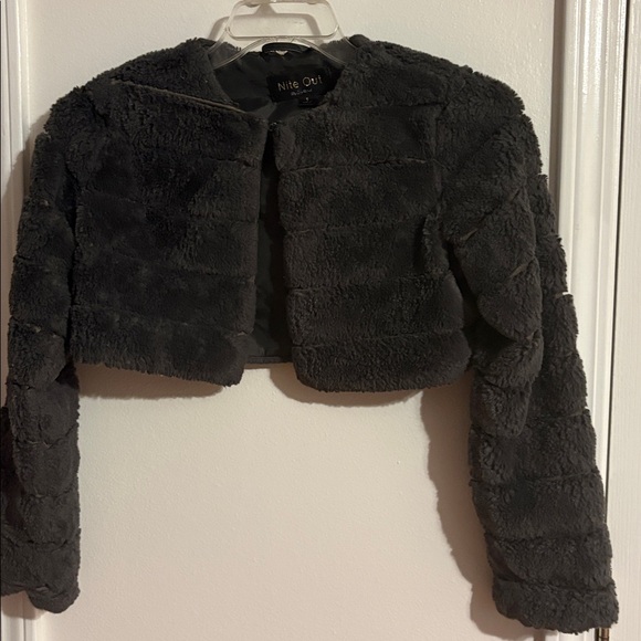 nite out Jackets & Blazers - Faux fur crop jacket